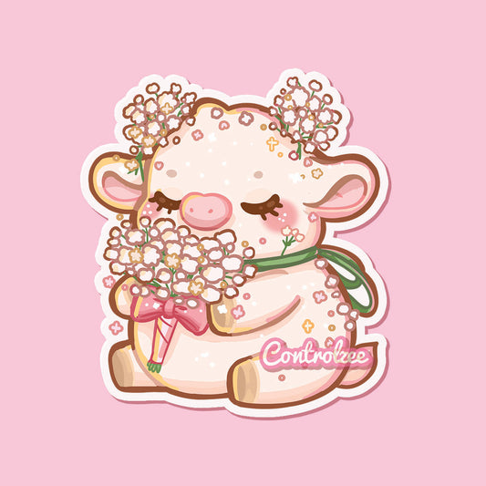 Baby's Breath Moo Sticker