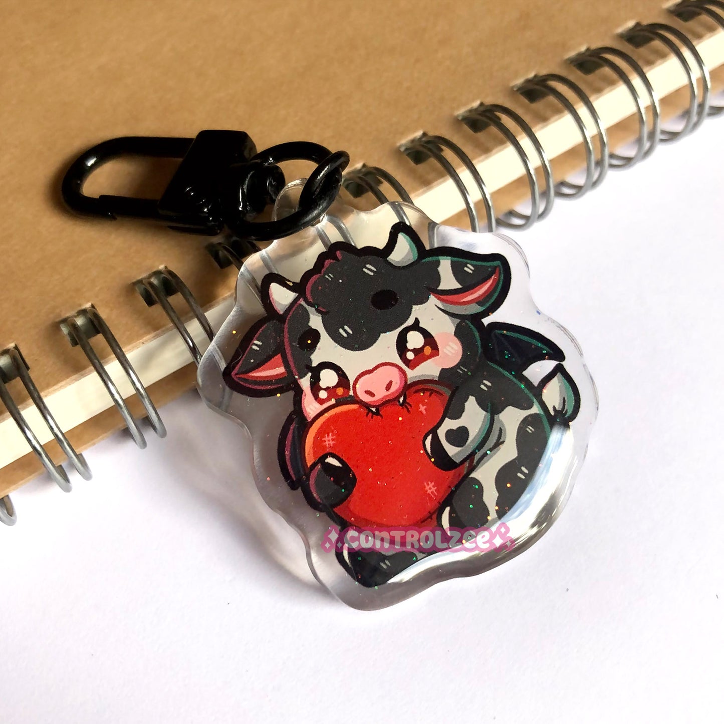 Vampire Bat Cow Acrylic Keychain