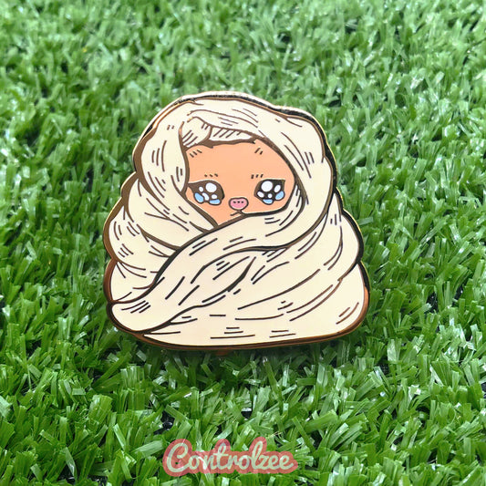 Eepy Cat Enamel Pin