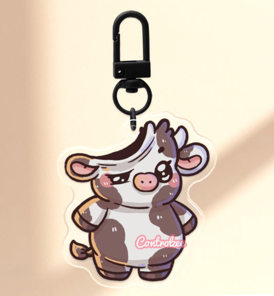Brainrot Moo Keychain