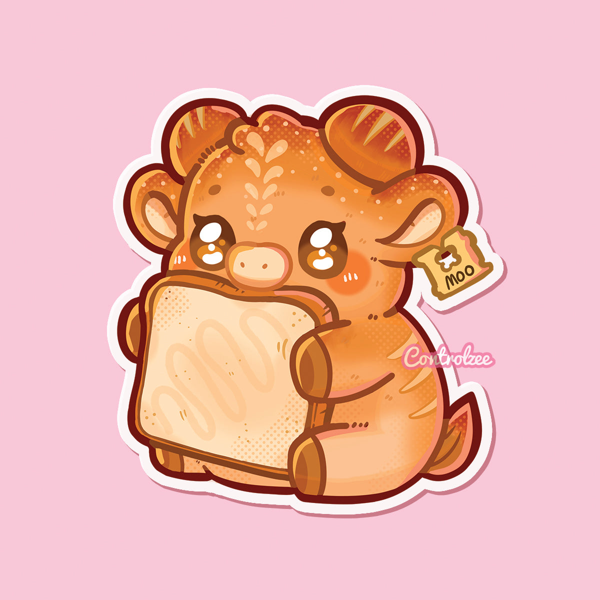 Bread Moo Sticker