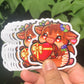 Choco Devil Cow Sticker [Moo Mail Club]