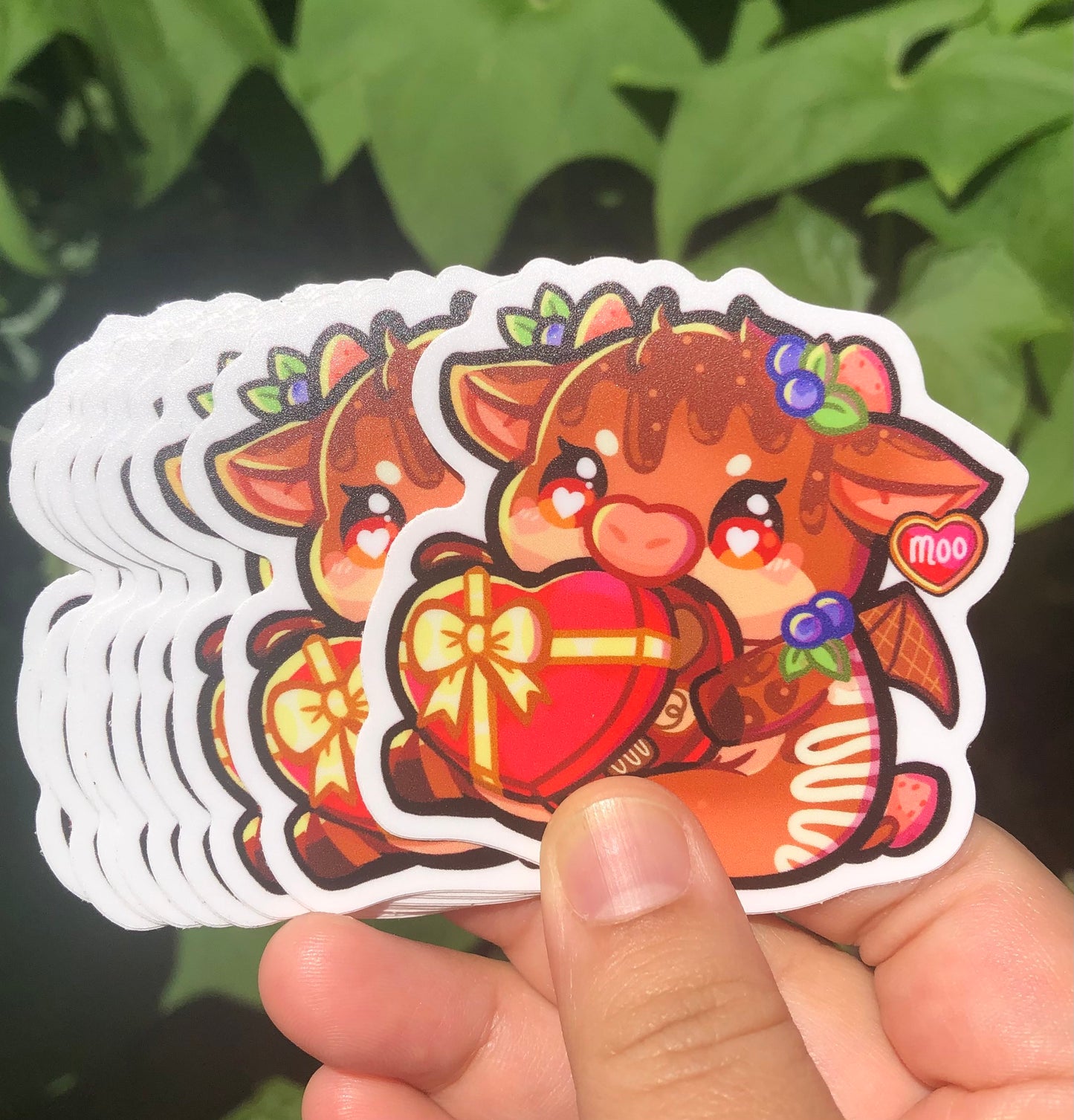 Choco Devil Cow Sticker [Moo Mail Club]