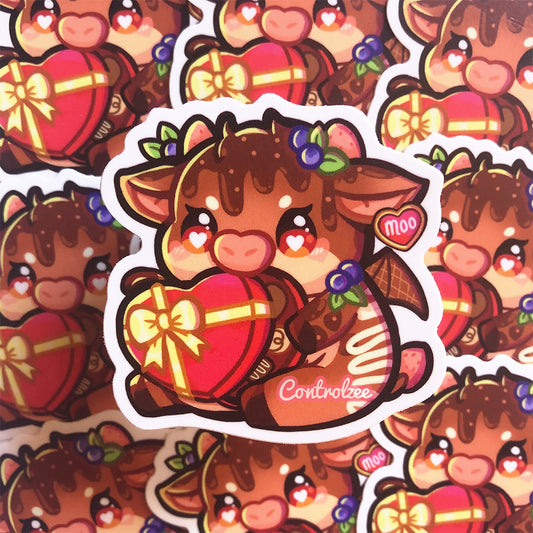 Choco Devil Cow Sticker [Moo Mail Club]