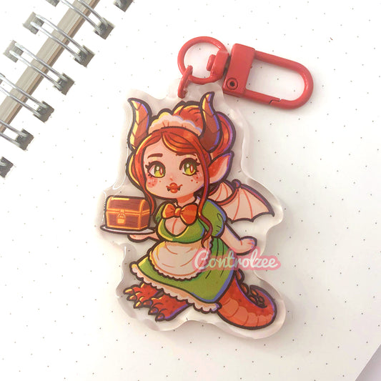 Monster Maid Dragon Acrylic Keychain