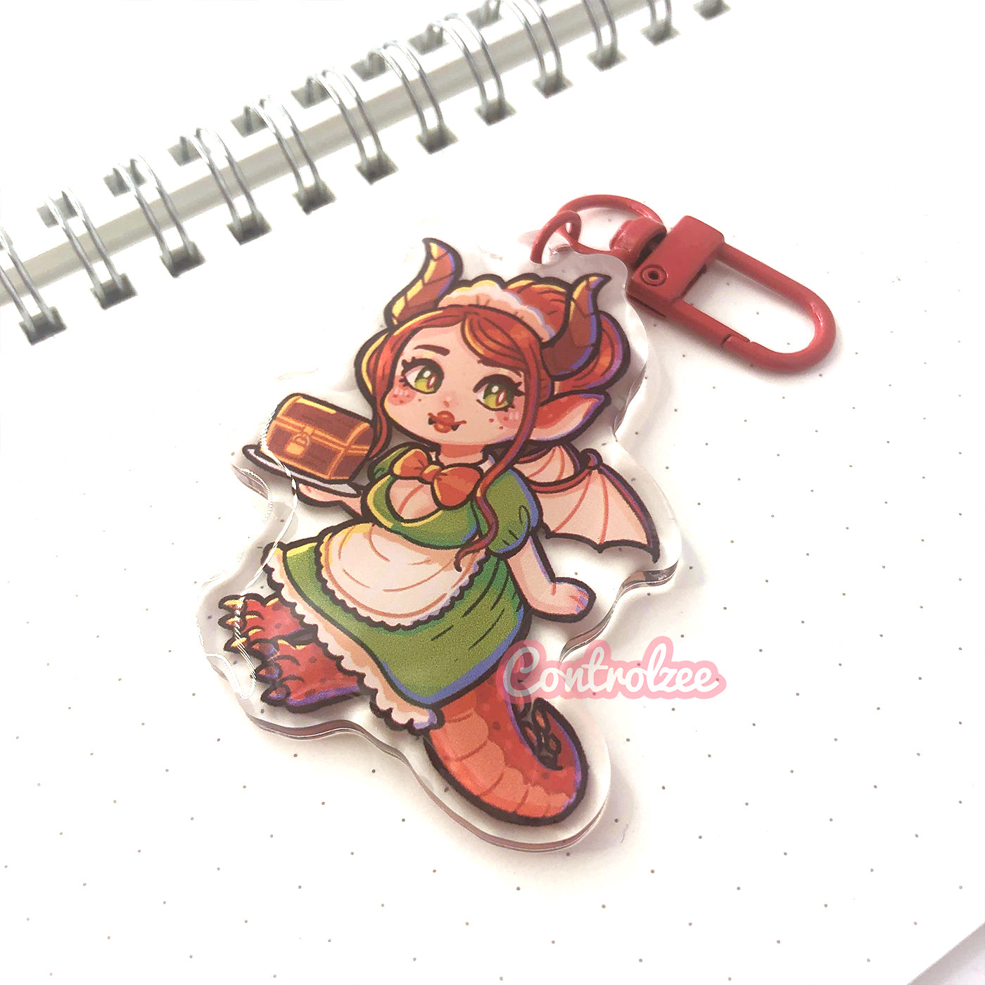 Monster Maid Dragon Acrylic Keychain