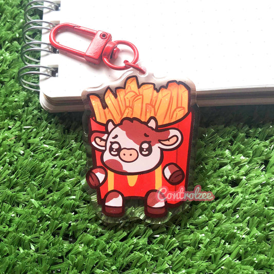 Fries Moo Keychain