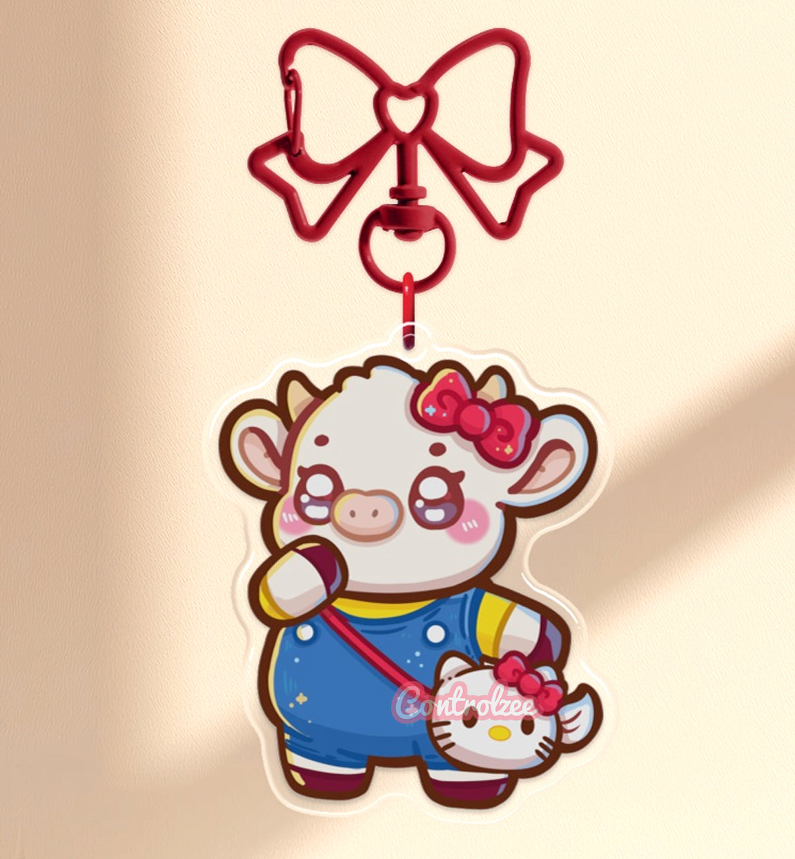 Hello Moo Moo Keychain