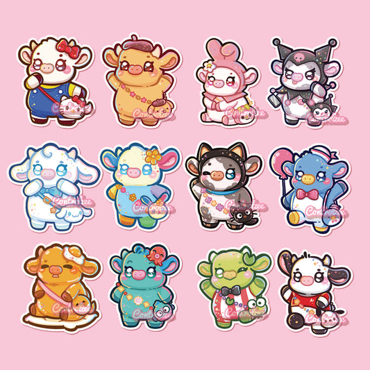 Hello Moo Moo & Friends Sticker Set