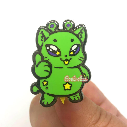 Alien Kitty Enamel Pin
