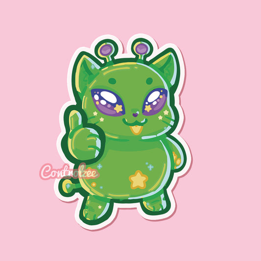 Alien Kitty Sticker