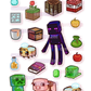 Minecraft Sticker Sheet