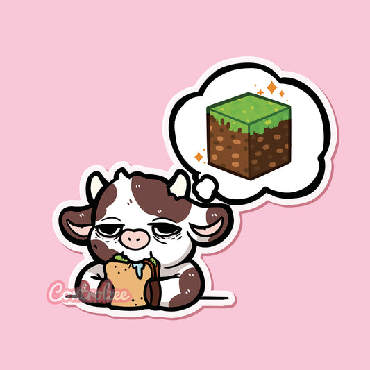 Minecraft Moo Sticker