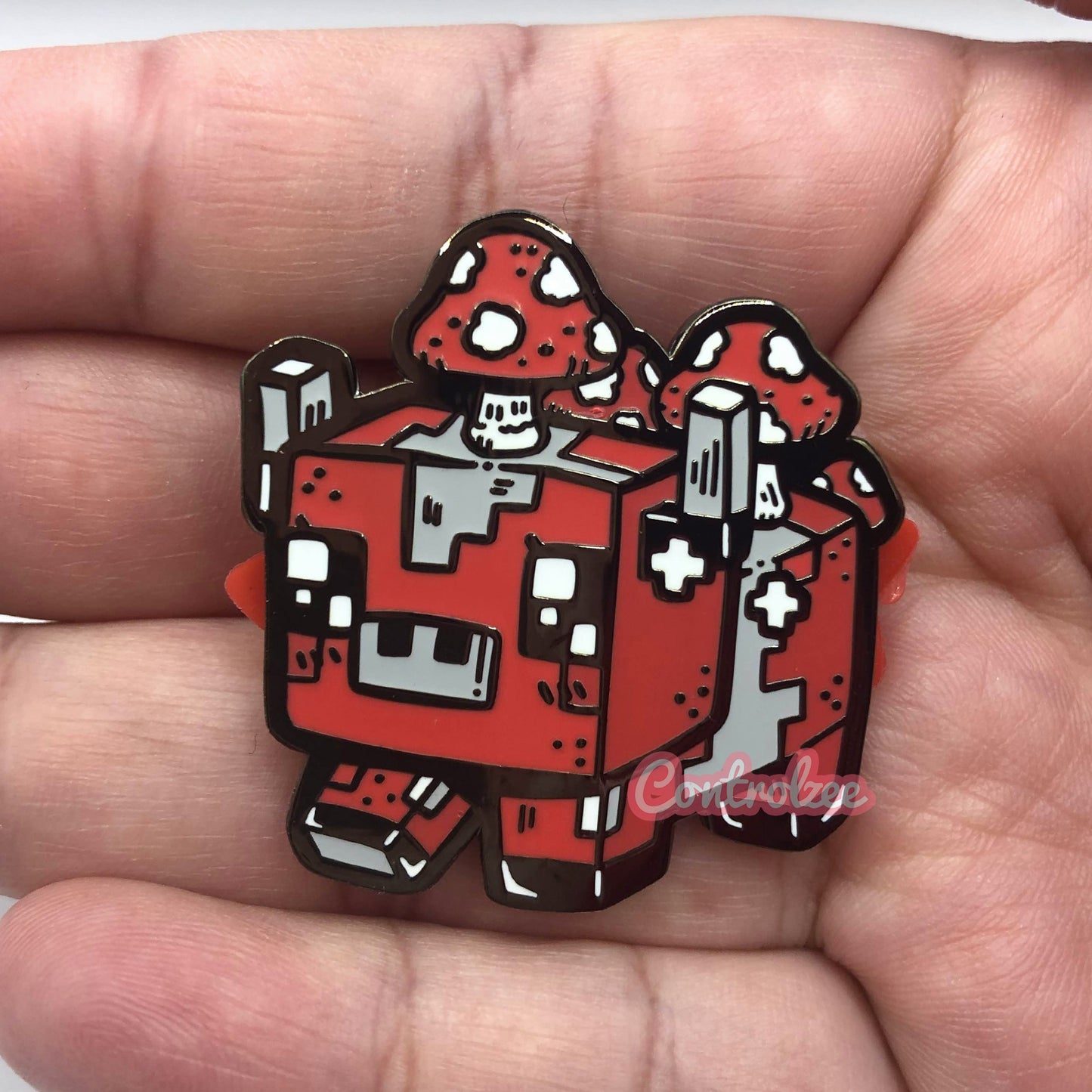 Mooshroom Enamel Pin