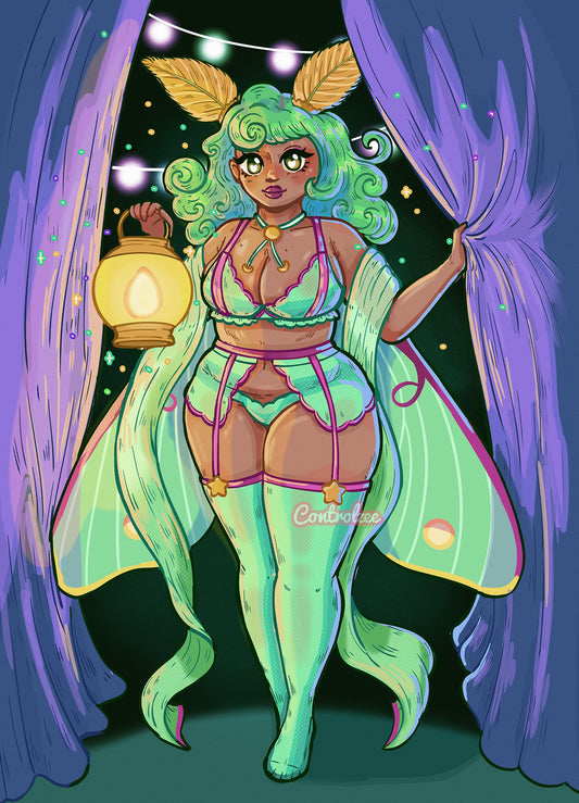 [Moo Mail Club: April 2026] Luna Moth Print