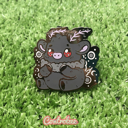 Mothman Cow Enamel Pin