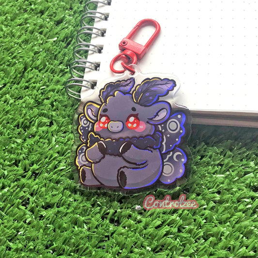 Mothman Moo Keychain