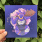 Blue Oni Girl Print