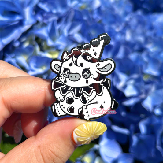 Pierrot the Cow Enamel Pin