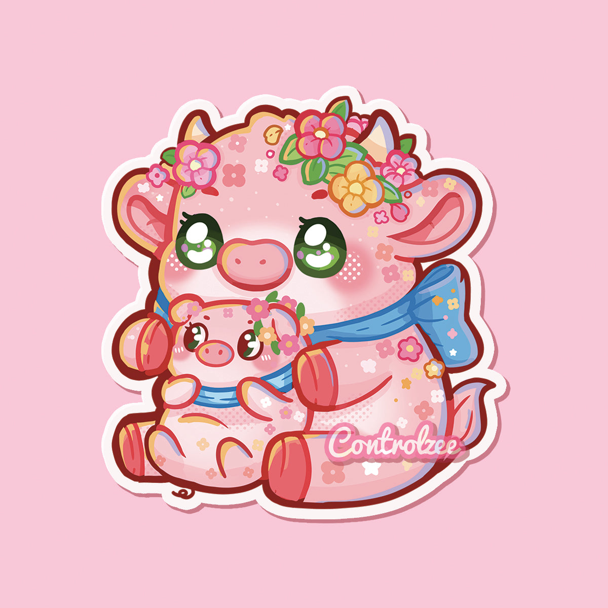 [Moo Mail Club: August] Vintage Piggy Bank Sticker