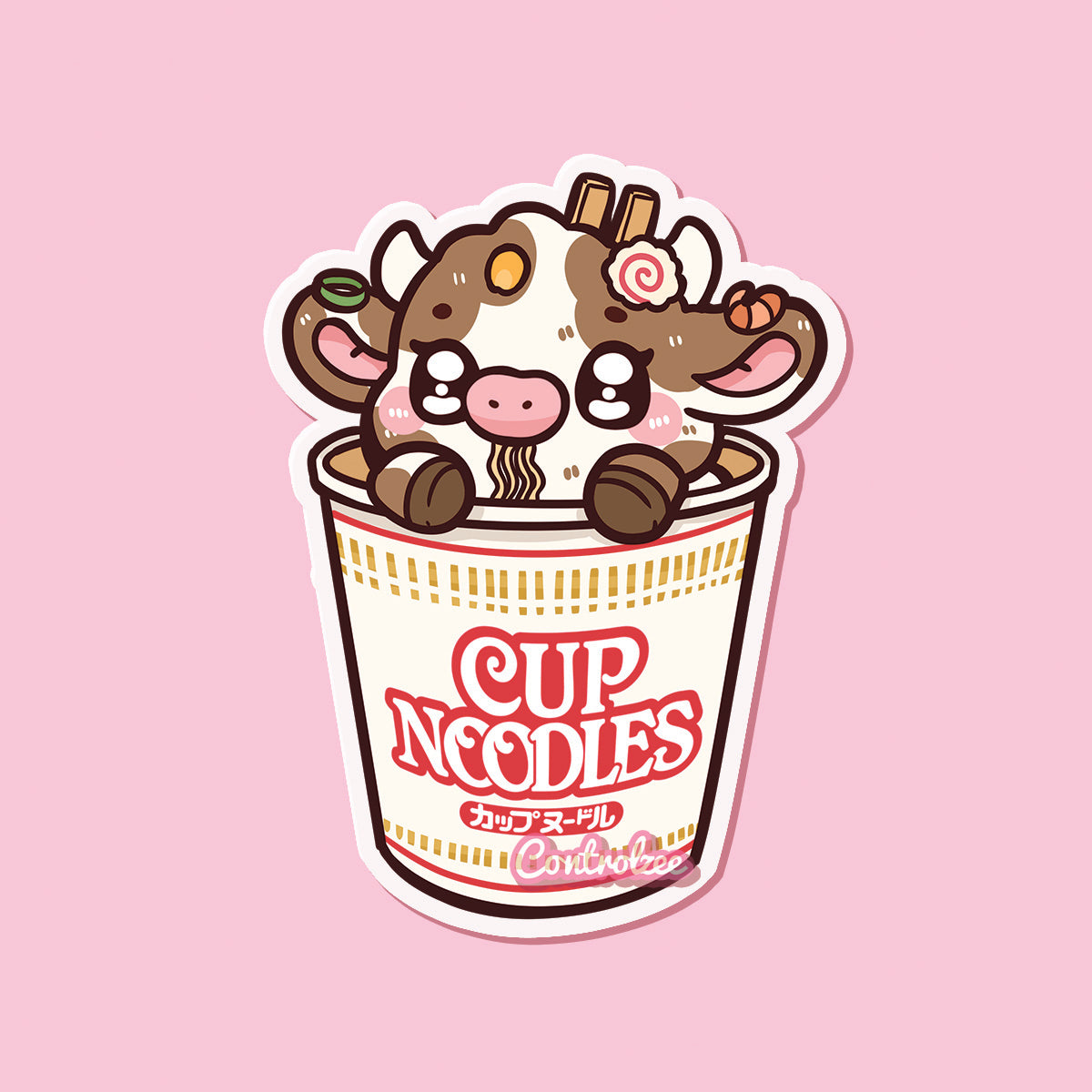 Cup Ramen Moo Sticker