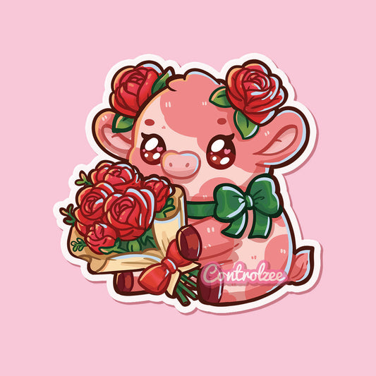 Rose Moo Sticker