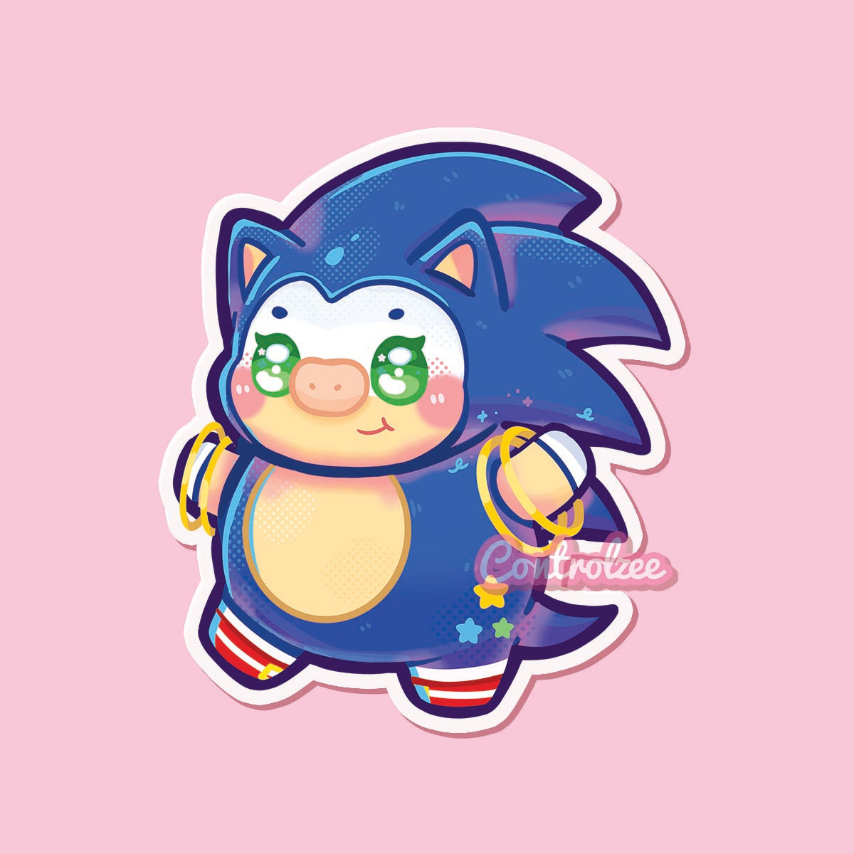 Sonic the Moo Sticker
