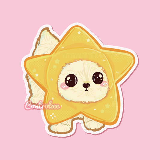 Star Dog Sticker