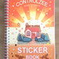 Cookery Recipe Reusable Sticker Book