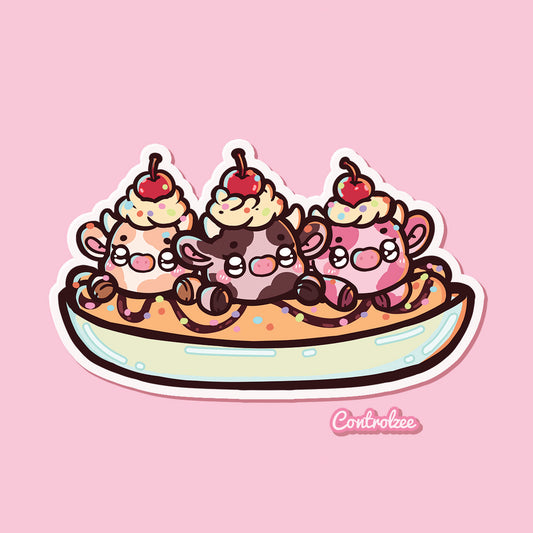 Banana Split Moos Sticker