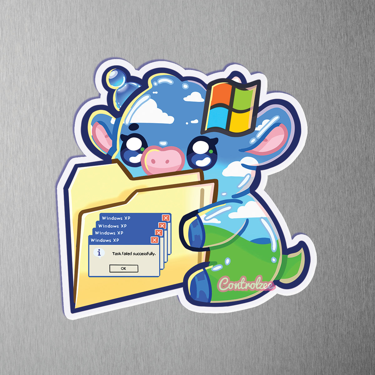 Windows XP Moo Magnet
