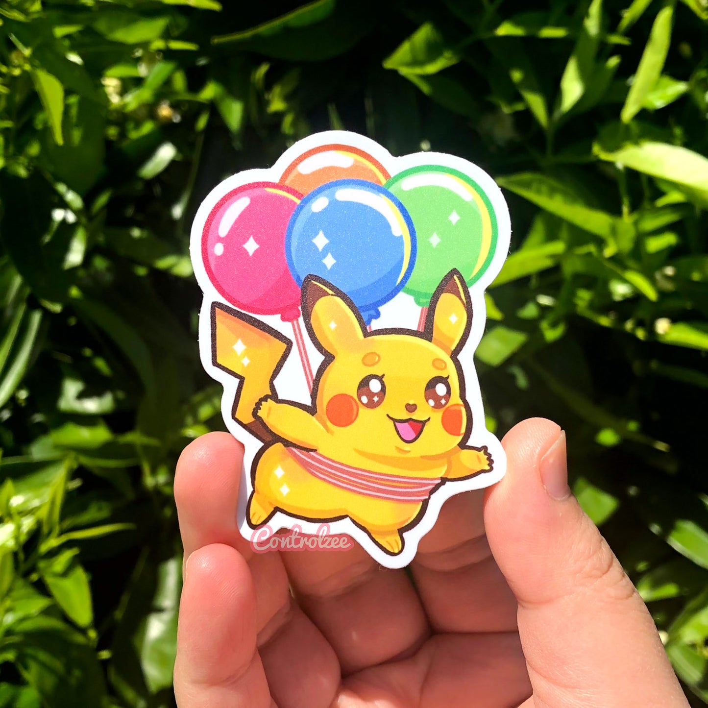 Balloon Pikachu Sticker