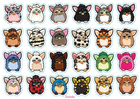 Furby Sticker Sheets
