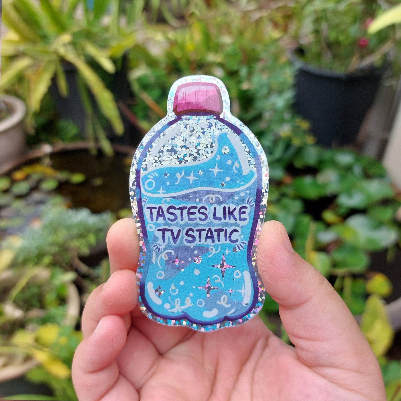 [Glitter] Sparkling Water Sticker