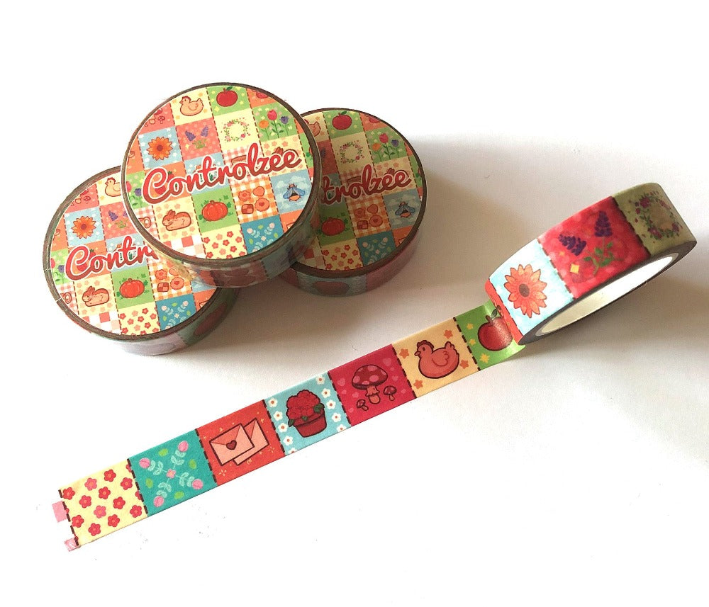 Cottage Themed Quilt Washi Tape