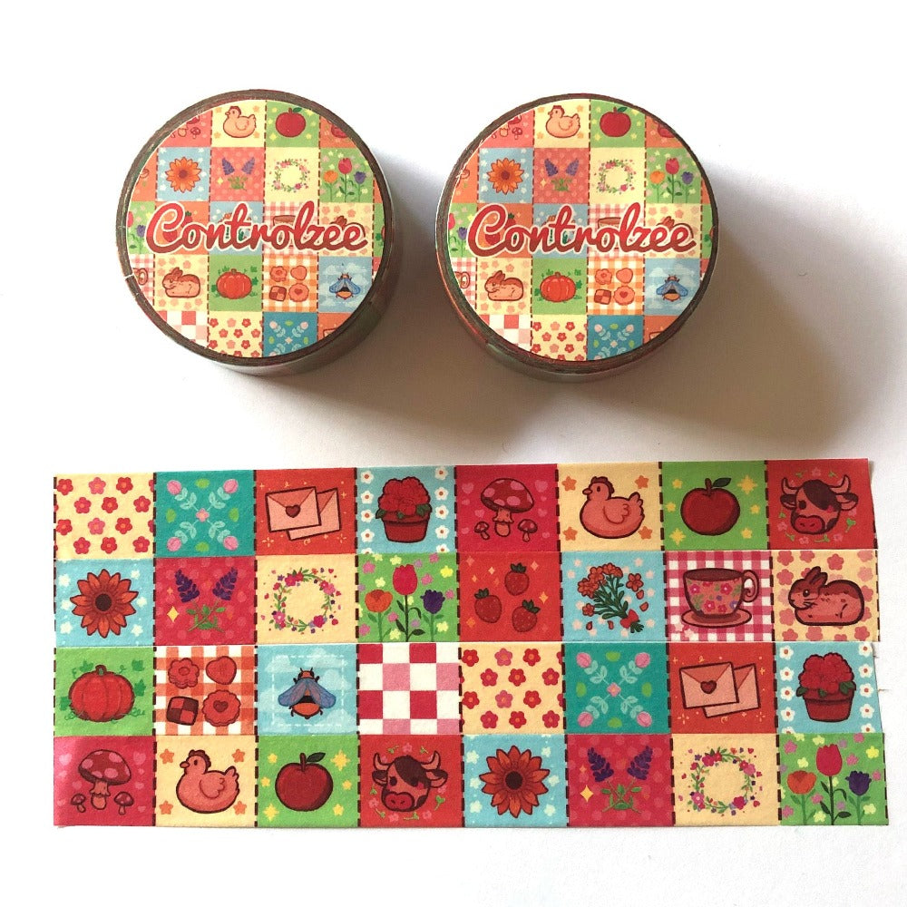 Cottage Themed Quilt Washi Tape