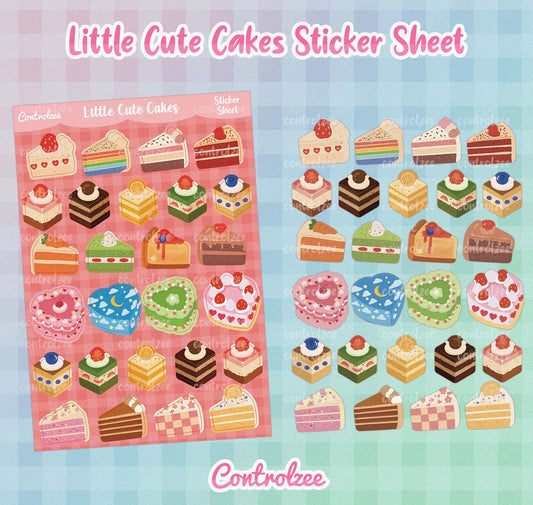 Little Cute Cakes Sticker Sheet