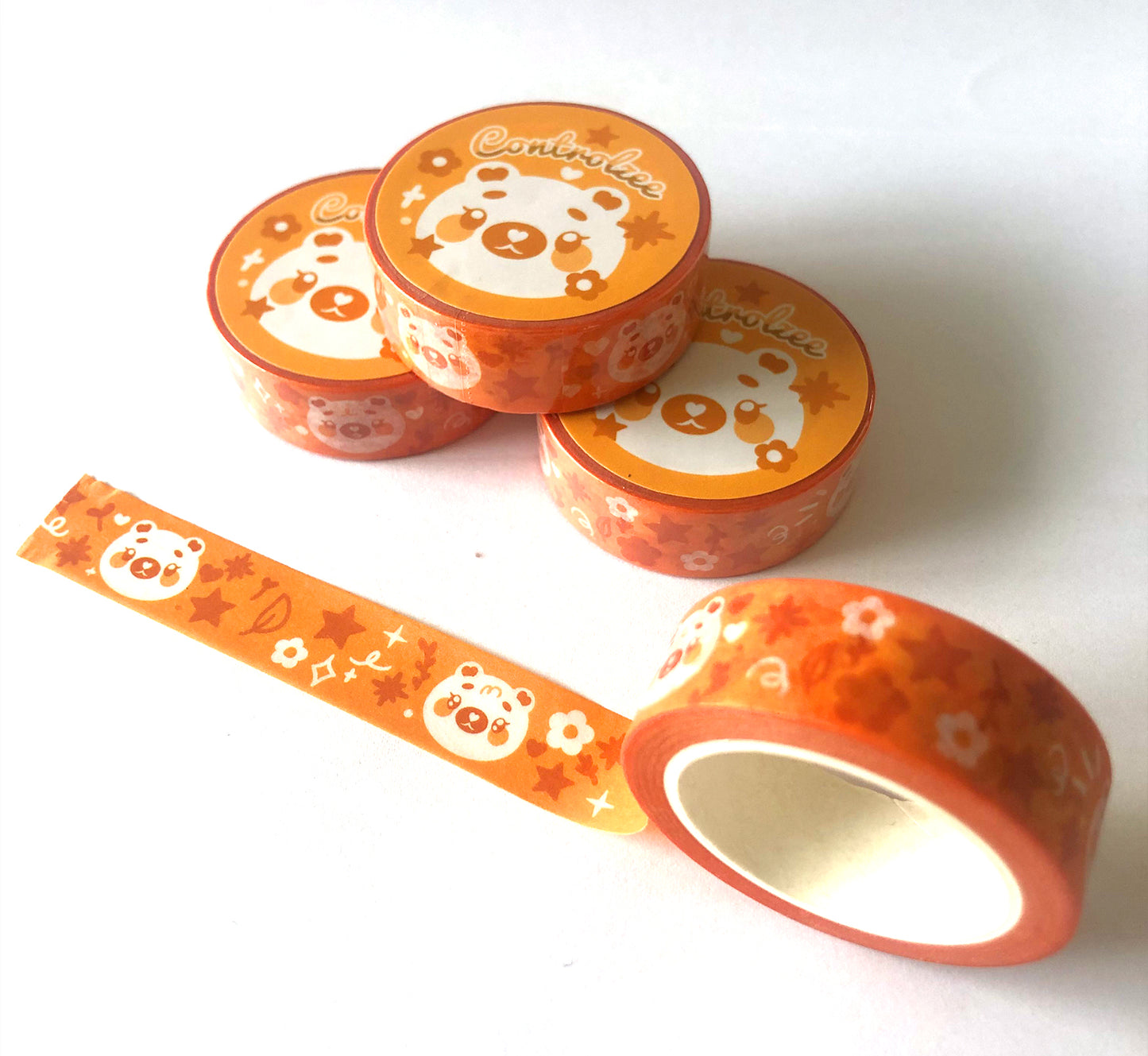 Orange Bears Washi Tape