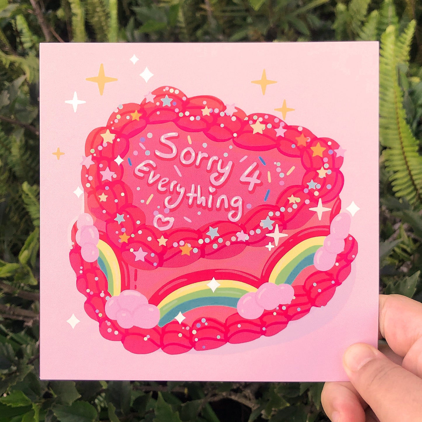 "Sorry for Everything" Cake Print